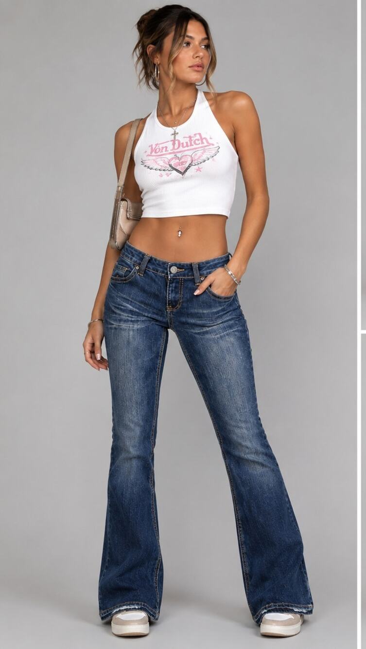 Earl Jeans Women’s Bootcut Jeans Size 7 Low Rise Stretch Y2K